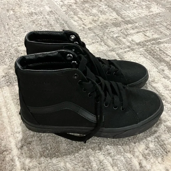 Vans Black Sneakers Canvas Suede Vulcanized - Picture 3 of 4